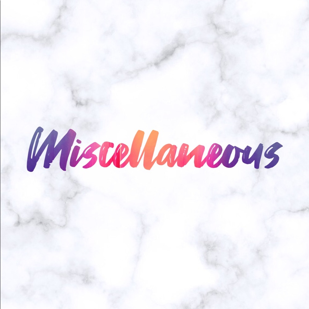 Miscellaneous items